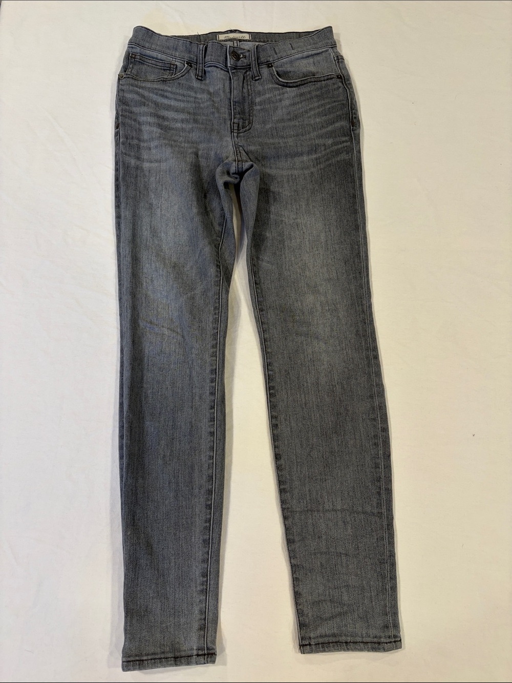 Madewell Gray High Rise Skinny Jeans